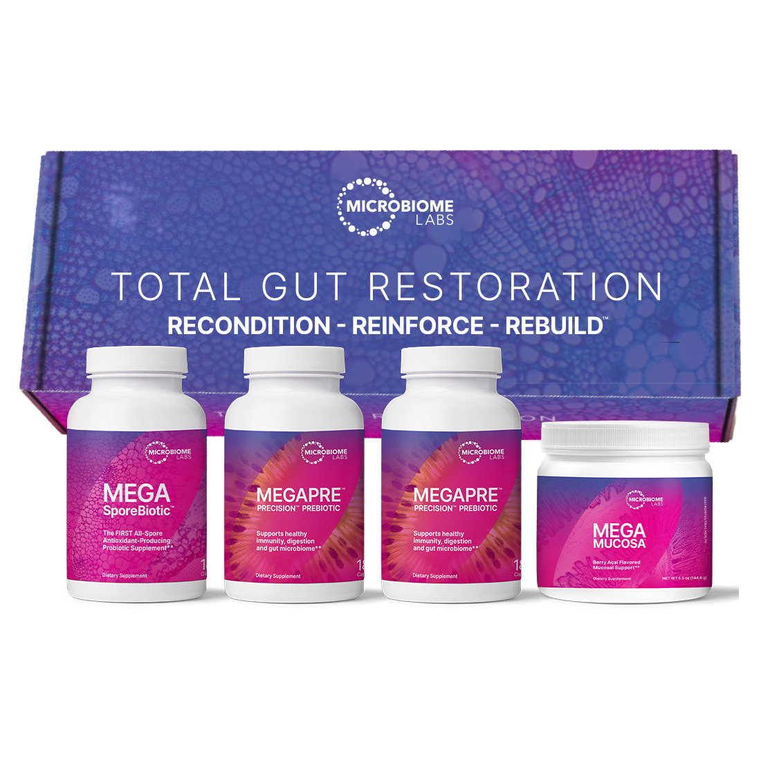 Total Gut Restoration Kit 3 (MP Caps MM Powder)