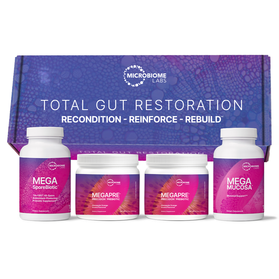 Total Gut Restoration Kit 4 (MP Powder MM Caps)